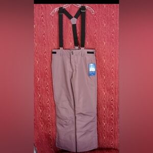 ARCTIC QUEEN Mauve Ajustable Suspender Snow Ski Trousers/Pants Women's Sz M